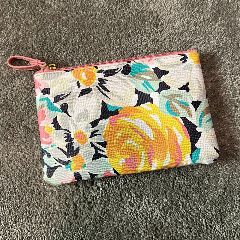 Cute floral makeup bag